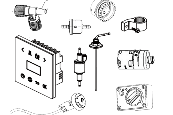 Belief heater parts